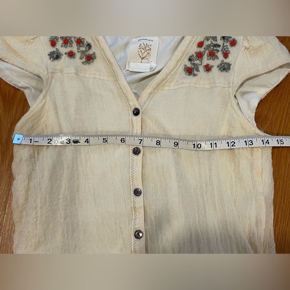 Pretty Anthropologie embroidered dress or tunic - Picture 7 of 10